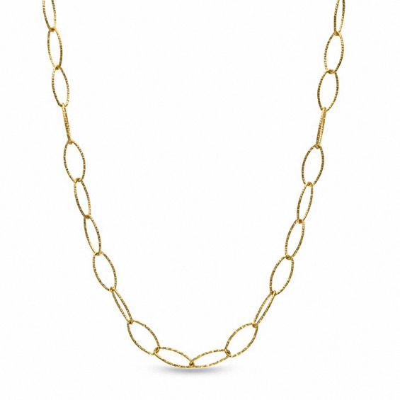 Charles Garnier Oval Link Necklace in Sterling Silver - 30"