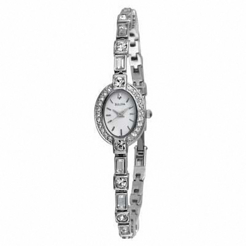 Ladies' Bulova Crystal Accented Watch and Pendant Set (Model: 96T49)|Peoples Jewellers
