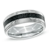 Thumbnail Image 0 of Men's 8.0mm Wedding Band in Two-Tone Cobalt - Size 10