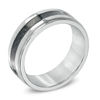 Thumbnail Image 1 of Men's 8.0mm Wedding Band in Two-Tone Cobalt - Size 10