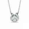 Sirena™ Diamond Accent Solitaire Pendant in 14K White Gold