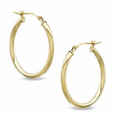 23mm Hoop Earrings in 14K Gold