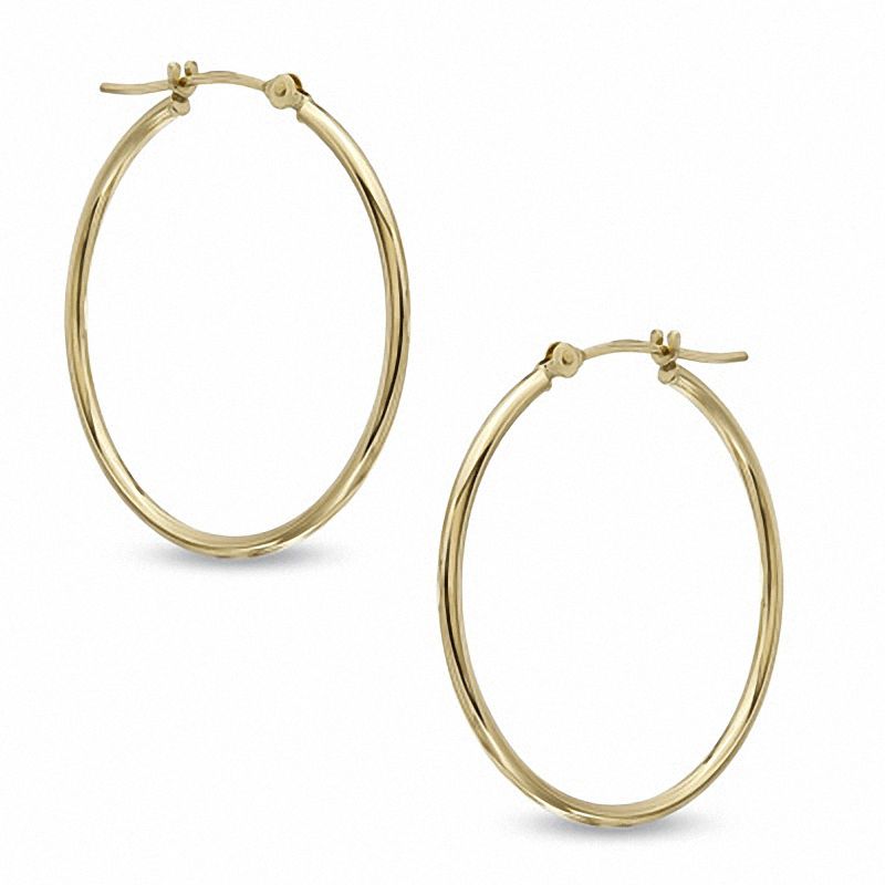 28mm Hoop Earrings in 14K Gold|Peoples Jewellers