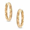 Thumbnail Image 0 of Square Twisted Hoop Earrings in 14K Gold