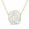 Crystal Rollerball Pendant in 14K Gold