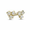 Child's Crystal Stud Earrings in 14K Gold