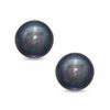 Thumbnail Image 0 of 7.5mm Steel Grey Freshwater Cultured Pearl Earrings in 14K White Gold