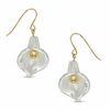 Thumbnail Image 0 of Mother-of-Pearl Flower Earrings in 14K Gold