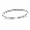 Thumbnail Image 0 of AVA Nadri Crystal Knife Edge Bangle in White Rhodium Brass - 8.0"