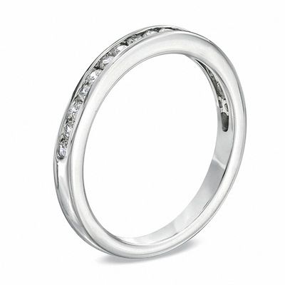 Celebration Ideal 0.34 CT. T.W. Certified Diamond Band in 14K White Gold (I/SI2)