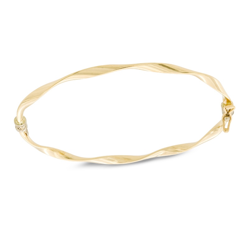 Twisted Bangle in 10K Gold
