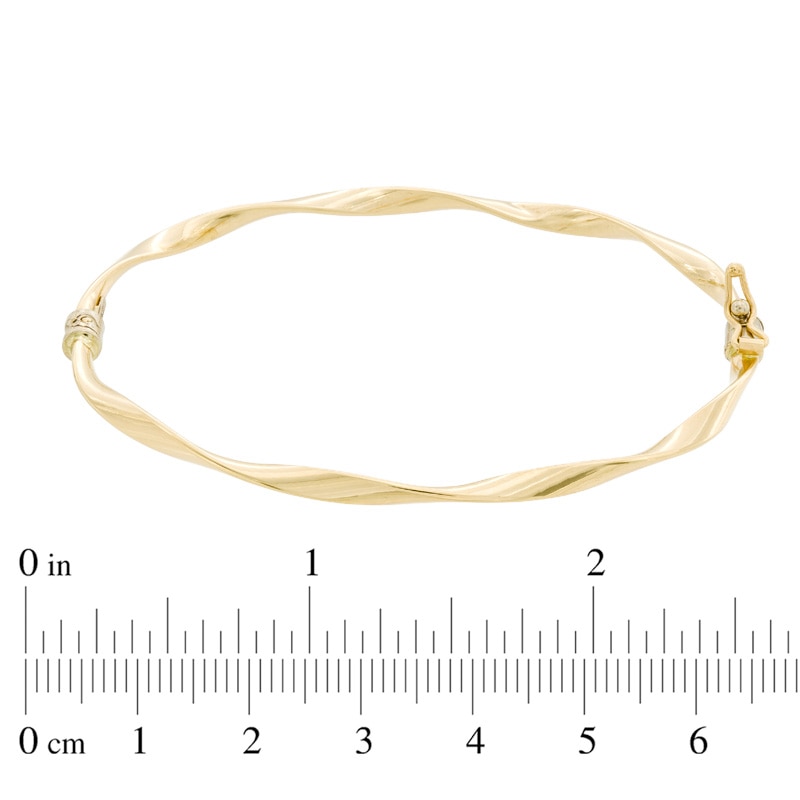 Twisted Bangle in 10K Gold|Peoples Jewellers
