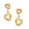 Love Knot Dangle Earrings in 10K Gold