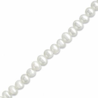 Child's 3.0mm Freshwater Cultured Pearl Bracelet in 14K Gold-5.5"