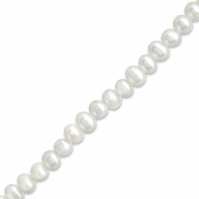 Child's 3.0mm Freshwater Cultured Pearl Bracelet in 14K Gold-5.5"