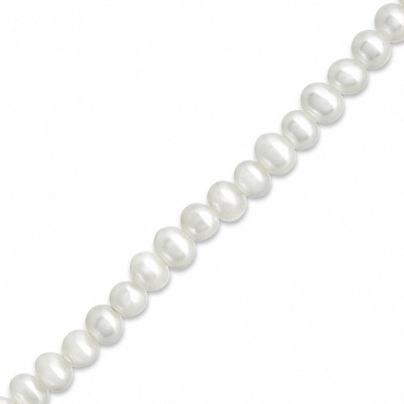 Child's 3.0mm Freshwater Cultured Pearl Bracelet in 14K Gold-5.5"|Peoples Jewellers
