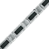Thumbnail Image 0 of Men's Carbon Fibre Link Bracelet in Tungsten - 8.5"