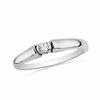 Thumbnail Image 0 of 0.05 CT. Diamond Solitaire Promise Ring in 10K White Gold