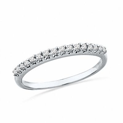 0.20 CT. T.W. Diamond Anniversary Band in 10K White Gold