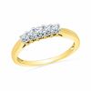 Thumbnail Image 1 of 0.50 CT. T.W. Diamond Five Stone Wedding Band in 10K Gold