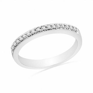 0.12 CT. T.W. Diamond Wedding Band in 10K White Gold