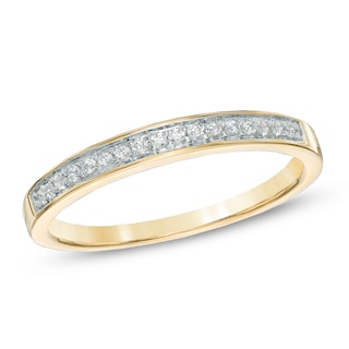 0.10 CT. T.W. Diamond Wedding Band in 10K Gold