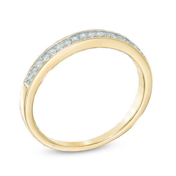 0.10 CT. T.W. Diamond Wedding Band in 10K Gold | View All Wedding ...