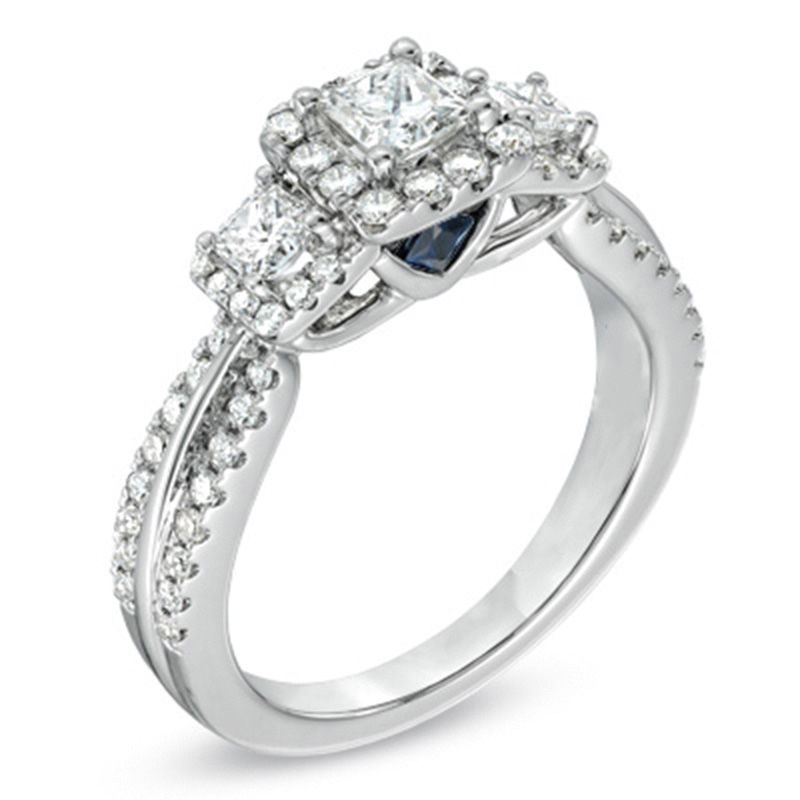 Vera wang love 3 stone engagement ring new arrivals