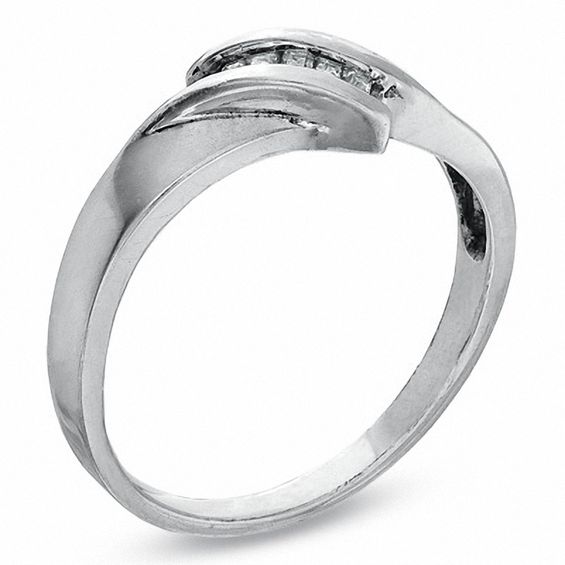 0.10 CT. T.W. Baguette Diamond Ring in Sterling Silver