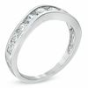 0.70 CT. T.W. Diamond Contour Wedding Band in 14K White Gold