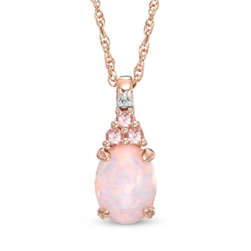 Opal and hot sale tourmaline necklace