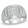 Thumbnail Image 0 of Men's 1.00 CT. T.W. Diamond Ring in 10K White Gold