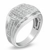 Thumbnail Image 1 of Men's 1.00 CT. T.W. Diamond Ring in 10K White Gold