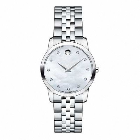 Ladies' Movado Museum® Watch with Mother-of-Pearl Dial (Model: 0606612)