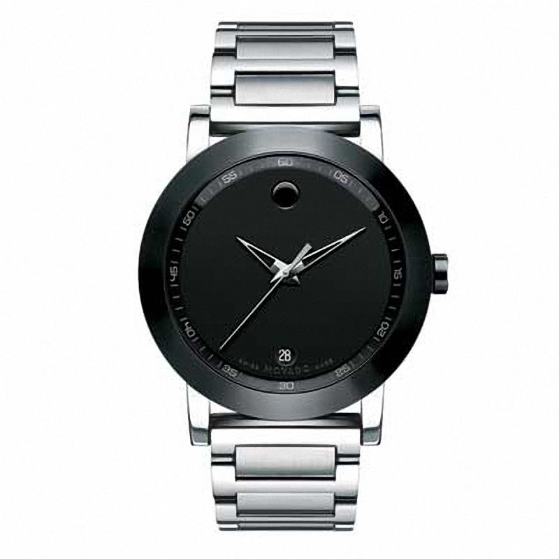 Men's Movado Museum® Watch with Black Dial (Model: 606604)|Peoples Jewellers