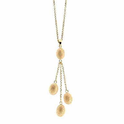 Charles Garnier Pebble Drop Necklace in Sterling Silver with 18K Gold Plate