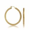 Charles Garnier 35mm Hoop Earrings in Sterling Silver with 18K Gold Plate