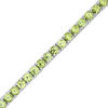 Thumbnail Image 0 of Peridot Tennis Bracelet in Sterling Silver - 7.25"