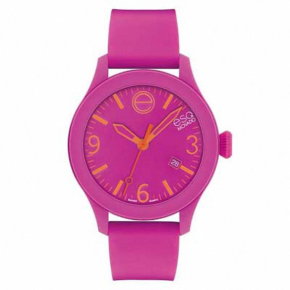 ESQ One Strap Watch with Fuchsia Dial (Model: 07301435)