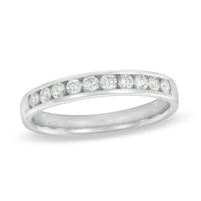 0.33 CT. T.W. Canadian Certified Diamond Band in 14K White Gold (I/I2)