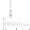Thumbnail Image 1 of Diamond Accent Sideways Cross Chain Bracelet in Sterling Silver