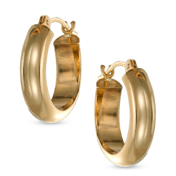 15.0mm Hoop Earrings in 14K Gold