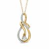 0.10 CT. T.W. Diamond Infinity Symbol Pendant in 10K Gold