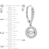 Thumbnail Image 1 of Unstoppable Love™ 0.50 CT. T.W. Diamond Circle Drop Earrings in 10K White Gold
