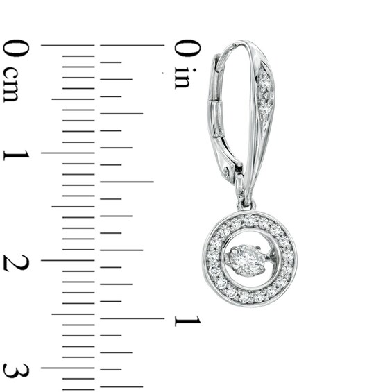 Unstoppable Love™ 0.50 CT. T.W. Diamond Circle Drop Earrings in 10K White Gold