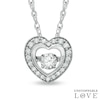 Unstoppable Love™ 0.25 CT. T.W. Diamond Heart Pendant in 10K White Gold