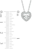 Unstoppable Love™ 0.25 CT. T.W. Diamond Heart Pendant in 10K White Gold