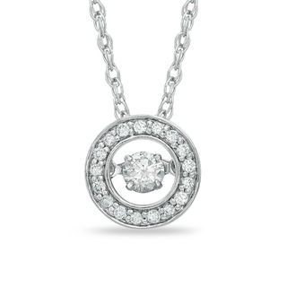 Unstoppable Love™ 0.25 CT. T.W. Diamond Circle Pendant in 10K White Gold