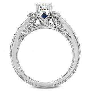 Vera Wang Love Collection 0.83 CT. T.W. Princess-Cut Diamond Engagement Ring in 14K White Gold