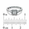 Thumbnail Image 3 of 0.25 CT. T.W. Quad Princess-Cut Diamond Promise Ring in 10K White Gold